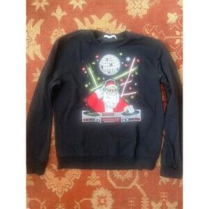 Celebrate Together DJ Santa Light‑Up Christmas Sweatshirt – Men’s/Women’s Large